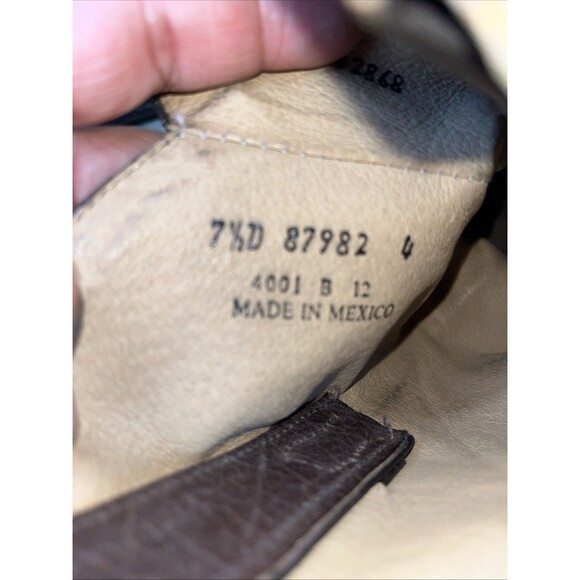 Frye Men’s Sz 7.5 D Brown Western Leather Boots main image 11
